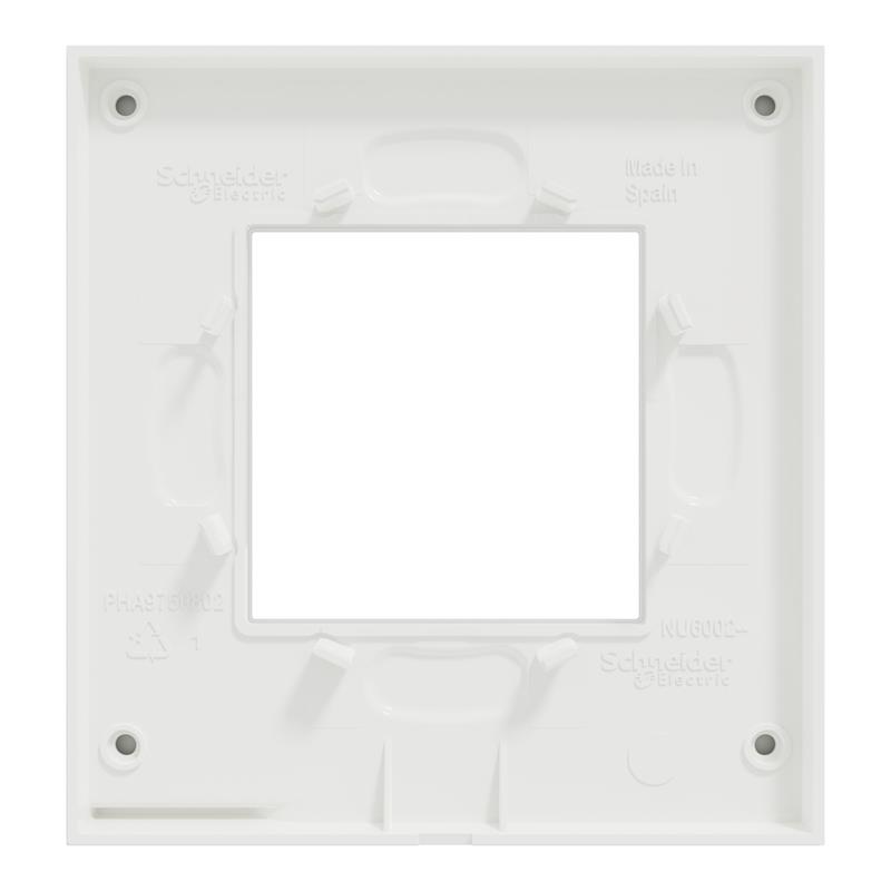 Рамка 1-постовая белое стекло/белый горизонтальная NU600285 Schneider Electric Unica New - Фото 8