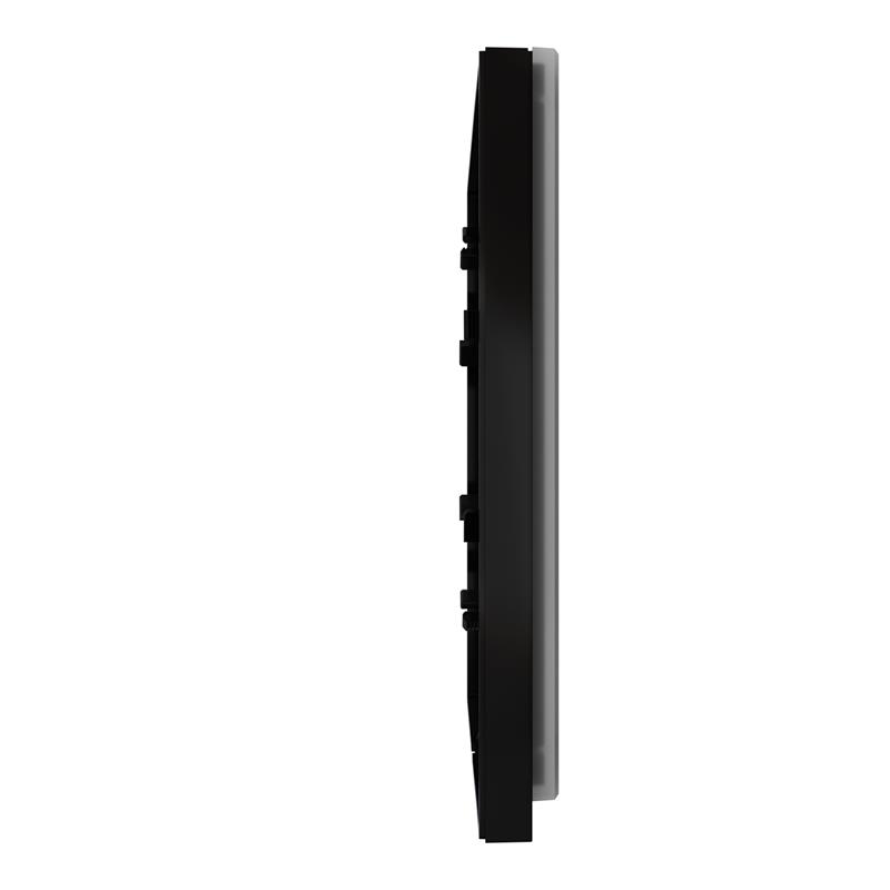 Рамка 1-постовая чёрное стекло/антрацит горизонтальная NU600286 Schneider Electric Unica New - Фото 8