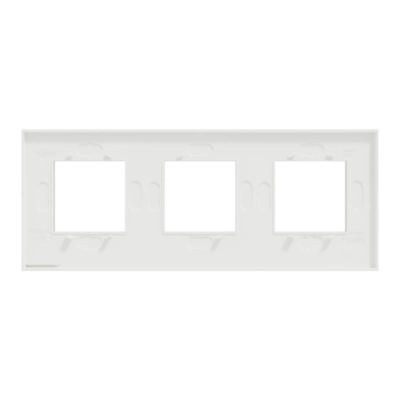 Рамка 3-постовая белое стекло/белый горизонтальная NU600685 Schneider Electric Unica New - Фото 8