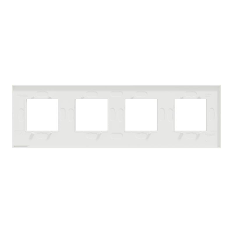Рамка 4-постовая белое стекло/белый горизонтальная NU600885 Schneider Electric Unica New - Фото 8