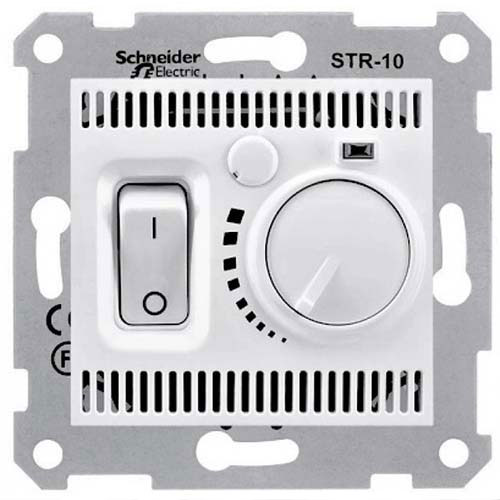 Механізм термостату для електронагр. приладів білий SDN6000121 Schneider Electric Sedna