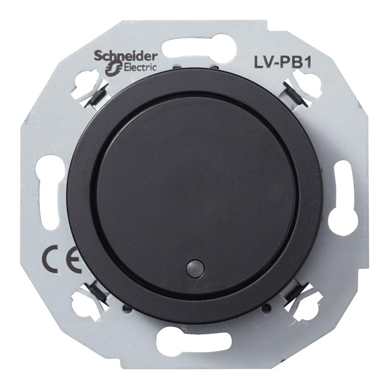 Кнопочный выключитель 1-полюсный 400mA черный WDE011270 Renova Schneider Electric