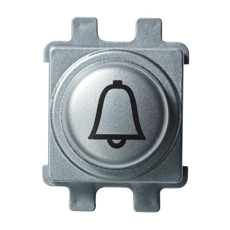 Кнопочный выключитель с символом "звонок" сталь WDE011526 Renova Schneider Electric