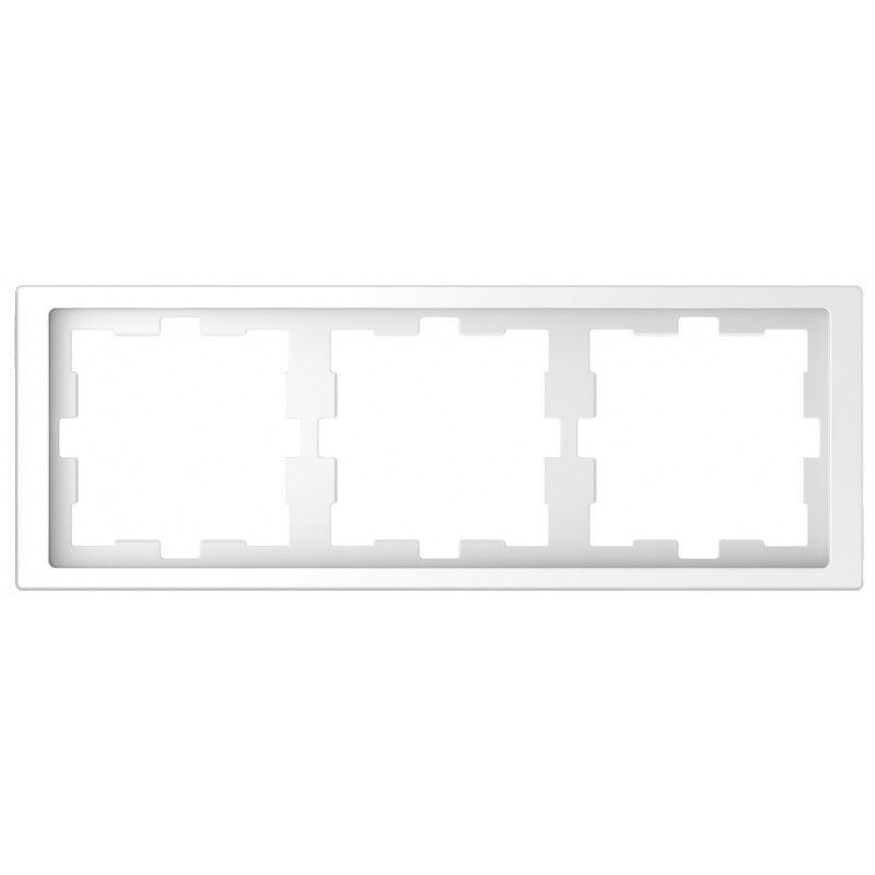 Рамка 3 постовая белый лотос пластик Schneider Electric Merten D-Life MTN4030-6535