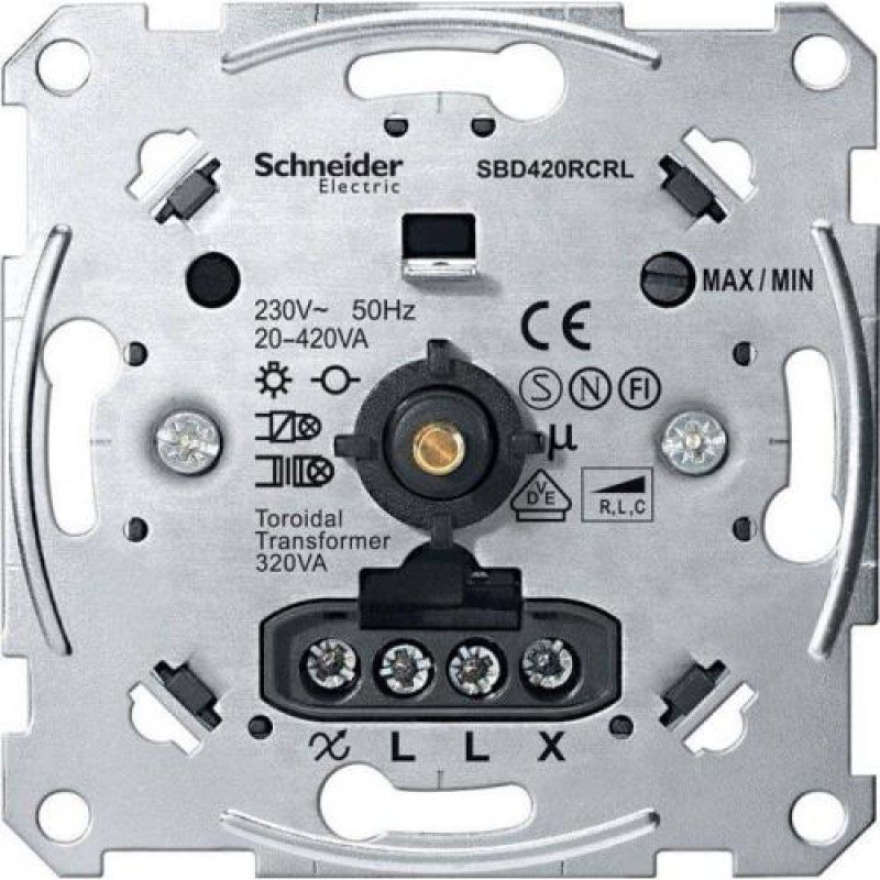 Світлорегулятор поворотно-натискний 20-600W Schneider Electric Merten D-Life MTN5139-0000