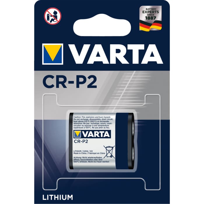 Батарейка для фото та відеотехніки Varta CR P2 BLI 1 шт
