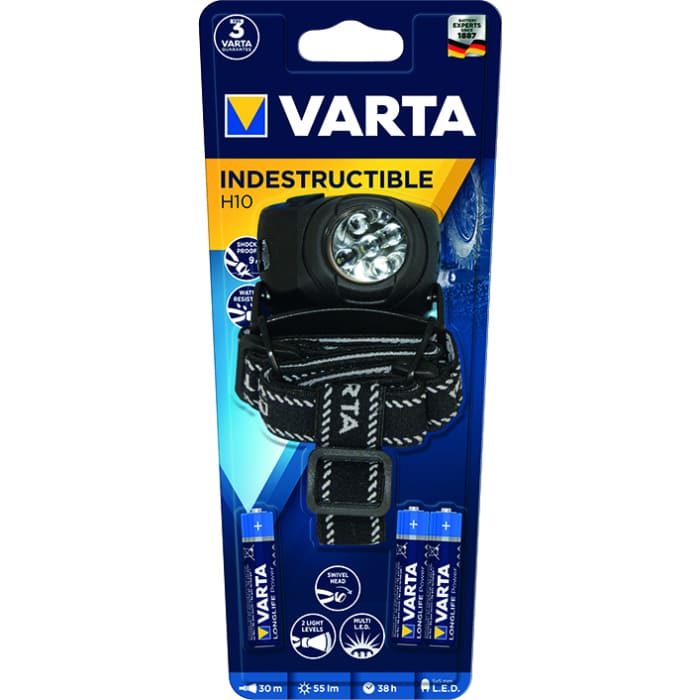 Светодиодный фонарь Varta Indestructible Head Light LED x5 3AAA