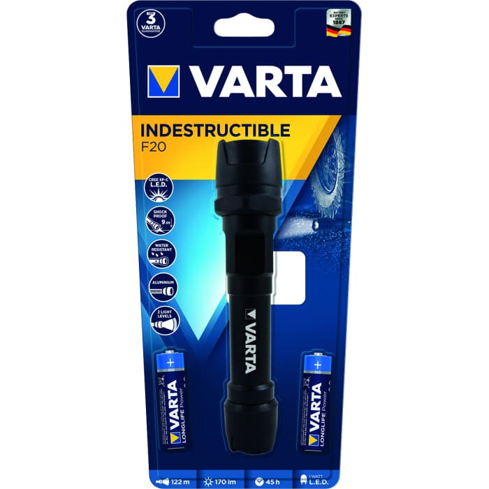 Светодиодный фонарь Varta Indestructible LED 2AA