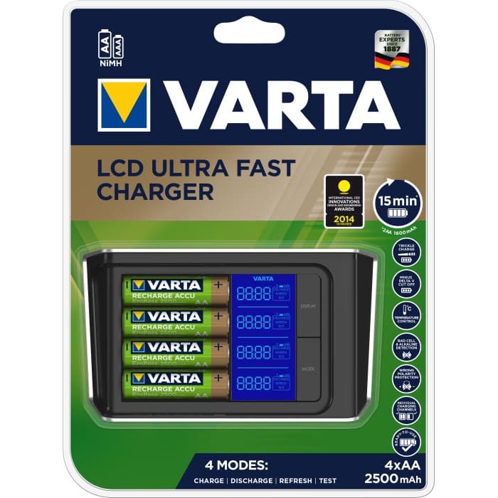 Зарядное устройство Varta LCD ULTRA FAST CHARGER